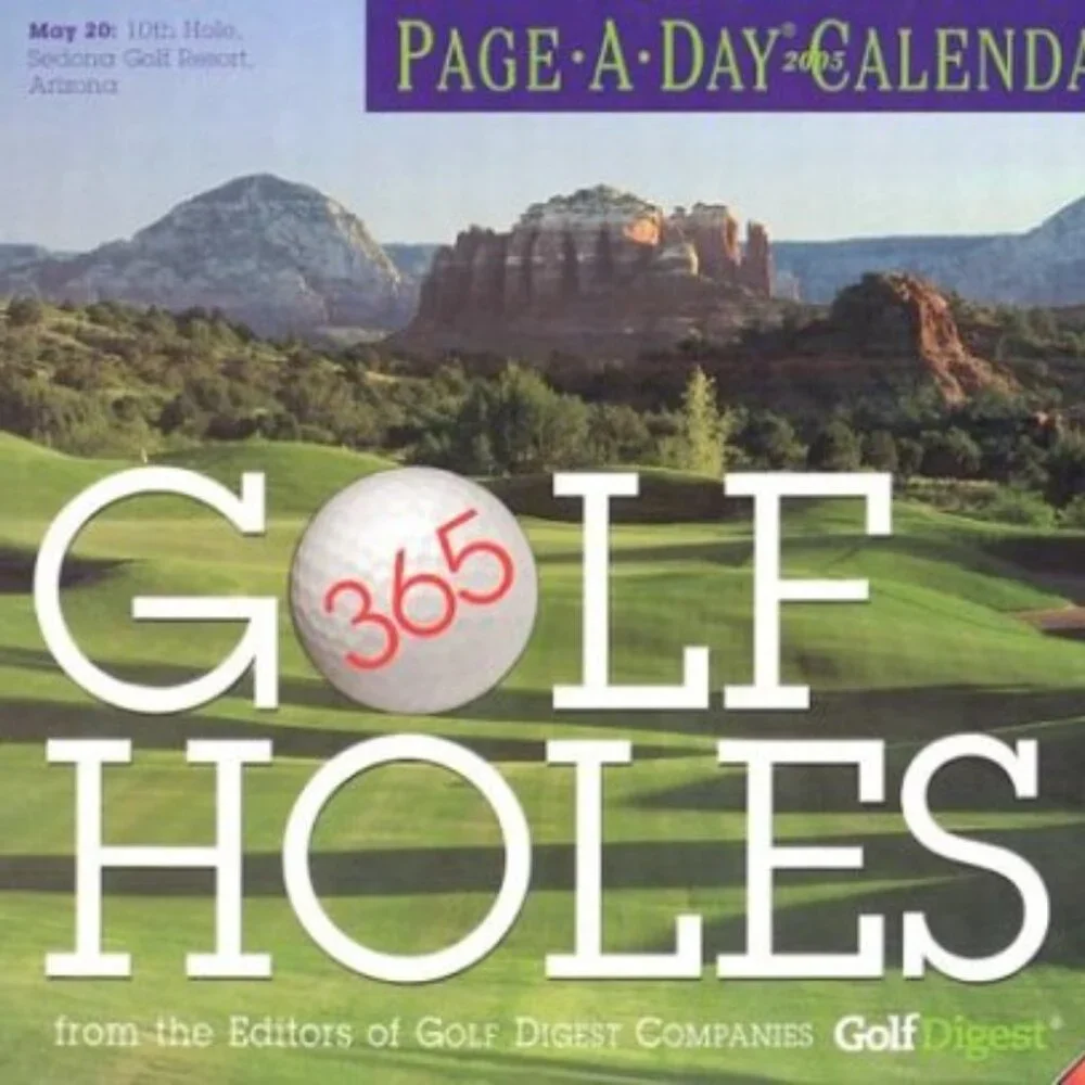 Golf Digest 2008, 365 Golf Holes Page-A-Day DESK Calendar DAY TO DAY- Unopened